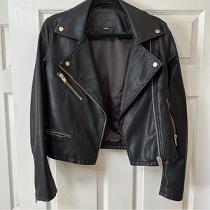 Faux leather jacket